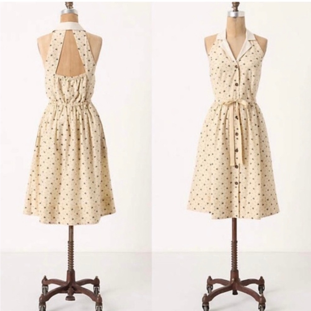 Anthropologie Maeve bumble bee dress size 10P